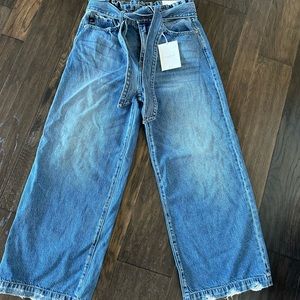 NWT Kancan jeans, wide leg and high waist. Sz 7 but fit like a sz 5